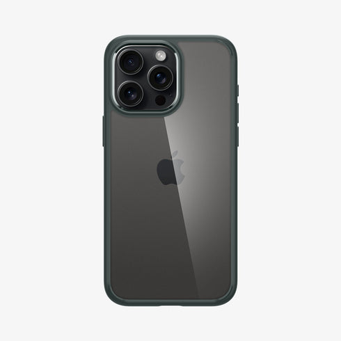 ACS07209 - iPhone 15 Series Ultra Hybrid Case in Natural Titanium showing the back